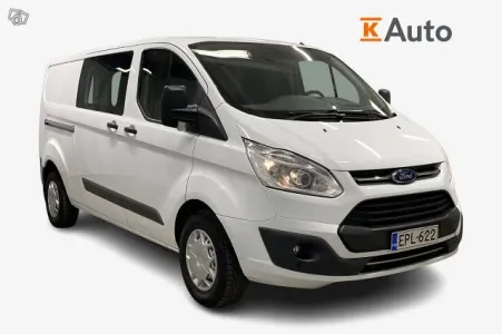 Ford Transit Custom Van 310 2,0TDCi 130 hv M6 Etuveto Business L2H1 * ALV | Suomi-auto | Webasto | Navi | Koukku *